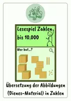 Vorschau - Spiele - Lesepiel - Zahlen bis 10.000 (Dienes -> Zahl) - Deckblatt