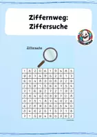 Vorschau - Stationenlernen - Ziffersuche - Ziffereinführung - Deckblatt