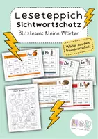 Vorschau - Arbeitsblätter - Leseteppiche - Lesen lernen mit Sichtwortschatz - Deckblatt