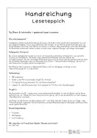 Vorschau - Arbeitsblätter - Leseteppiche - Lesen lernen mit Sichtwortschatz - Seite 1