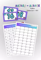 Vorschau - Arbeitsblätter - Zahlen - Rallye Englisch (Zahlenraum 1 - 100) - Deckblatt