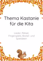 Vorschau - Stundenentwürfe - Kita - Kastanie - Deckblatt