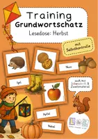 Vorschau - Bildkarten - Training Grundwortschatz - Lesedose Herbst (1. - 4. Klasse) - Deckblatt