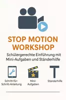 Vorschau - Anderer Materialtyp - 🎬 Stopmotion Workshop – Schülergerechte Einführung mit Mini-Aufgaben - Deckblatt