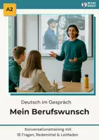 Aperçu - Feuilles d'exercices - Dialogue A2 « Mon projet professionnel » – 18 questions avec expressions clés & guide - Page de couverture