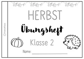 Vorschau - Arbeitsblätter - Herbstferien/ Herbst Übungsheft Klasse 2 - Seite 1