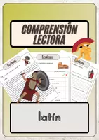 Vista previa - Hojas de trabajo - Comprensión lectora – latín + soluciones (con reserva didáctica) - Portada