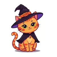 Vorschau - Bildkarten - Cliparts-Set: Cartoon Halloween Tiere - Seite 2