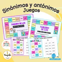 Vista previa - Juegos / Gamificación - Juegos de sinónimos y antónimos - Portada