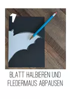 Vorschau - Arbeitsblätter - Fledermaus - Fensterbild - Halloween - Seite 2
