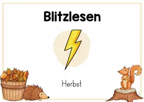 Vorschau - Präsentationen/Tafelbilder - Blitzlesen: Herbst (100 Wörter) - Seite 3