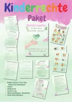 Vorschau - Arbeitsblätter - Kinderrechte - Paket für die Kita - Poster, Bildkarten, Reflexionsbögen & mehr - Deckblatt