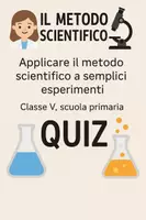 anteprima - Quiz - Applicare il metodo scientifico a semplici esperimenti - Pagina di copertina