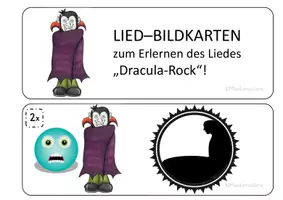 Vorschau - Bildkarten - Lied-Bildkarten: "Dracula Rock" - Seite 1