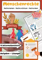 Vorschau - Arbeitsblätter - Menschenrechte: Grundlagen, Schutz & weltweite Bedeutung - Deckblatt