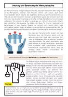 Vorschau - Arbeitsblätter - Menschenrechte: Grundlagen, Schutz & weltweite Bedeutung - Seite 1
