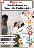 Vorschau - Arbeitsblätter - Migration: Diskriminierung und Vorurteile - Faktencheck - Deckblatt