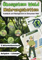 Vorschau - Arbeitsblätter - Ökosysteme Materialpaket: Wald, See, Meer, Nahrungsketten, Stoffkreisläufe & Biodiversität - Seite 1