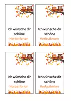 Vorschau - Anderer Materialtyp - Herbstferiengruß :) - Deckblatt
