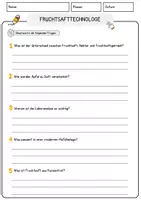 Vorschau - Arbeitsblätter - Fruchtsafttechnologe Beruf Arbeitsblätter mit Fragen + Lösungen Deutsch DaZ AB - Seite 3