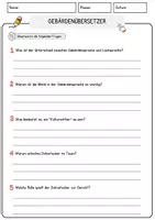 Vorschau - Arbeitsblätter - Gebärdenübersetzer Beruf Arbeitsblätter mit Fragen + Lösungen Deutsch DaZ AB - Seite 3