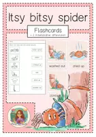 Vorschau - Arbeitsblätter - Itsy bitsy spider + differenziertes Arbeitsblatt - Deckblatt