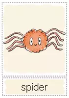 Vorschau - Arbeitsblätter - Itsy bitsy spider + differenziertes Arbeitsblatt (gelbe Flashcards) - Seite 3