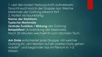 Vorschau - Stundenentwürfe - Speed Dating: Epische Kleinformen wiederholen - Seite 2