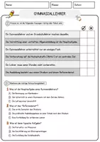 Vorschau - Arbeitsblätter - Gymnasiallehrer Beruf Arbeitsblätter mit Fragen + Lösungen Deutsch DaZ AB - Seite 2