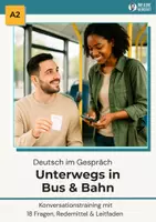 Vorschau - Arbeitsblätter - Deutsch im Gespräch: Bus & Bahn (A2) | 18 Fragen, 1 Schülerblatt + Leitfaden - Deckblatt