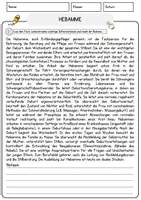 Vorschau - Arbeitsblätter - Hebamme Beruf Arbeitsblätter mit Fragen + Lösungen Deutsch DaZ AB - Seite 1
