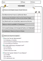 Vorschau - Arbeitsblätter - Hebamme Beruf Arbeitsblätter mit Fragen + Lösungen Deutsch DaZ AB - Seite 2