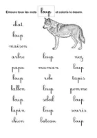 Aperçu - Feuilles d'exercices - A la découverte du loup (maternelle, CP, inclusion) - Page 2