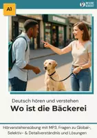 Vorschau - Arbeitsblätter - Hörverstehen A1: Wo ist die Bäckerei? – inkl. Skript, MP3 & Hörprobe - Deckblatt