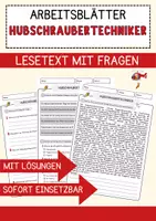 Vorschau - Arbeitsblätter - Hubschraubertechniker Beruf Arbeitsblätter mit Fragen + Lösungen Deutsch DaZ AB - Deckblatt