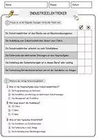 Vorschau - Arbeitsblätter - ndustrieelektriker Beruf Arbeitsblätter mit Fragen + Lösungen Deutsch DaZ AB - Seite 2