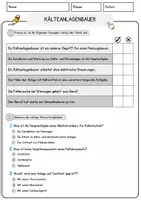 Vorschau - Arbeitsblätter - Kälteanlagenbauer Beruf Arbeitsblätter mit Fragen + Lösungen Deutsch DaZ AB - Seite 2