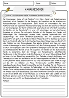 Vorschau - Arbeitsblätter - Kanalreiniger Beruf Arbeitsblätter mit Fragen + Lösungen Deutsch DaZ AB - Seite 1