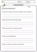 Vorschau - Arbeitsblätter - Kanalreiniger Beruf Arbeitsblätter mit Fragen + Lösungen Deutsch DaZ AB - Seite 3