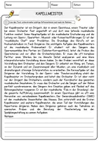 Vorschau - Arbeitsblätter - Kapellmeister Beruf Arbeitsblätter mit Fragen + Lösungen Deutsch DaZ AB - Seite 1