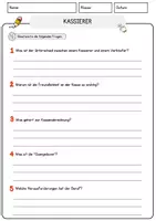 Vorschau - Arbeitsblätter - Kassierer Beruf Arbeitsblätter mit Fragen + Lösungen Deutsch DaZ AB - Seite 3