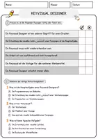 Vorschau - Arbeitsblätter - Keyvisual Designer Beruf Arbeitsblätter mit Fragen + Lösungen Deutsch DaZ AB - Seite 2