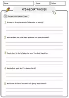 Vorschau - Arbeitsblätter - Kfz-Mechatroniker Beruf Arbeitsblätter mit Fragen + Lösungen Deutsch DaZ AB - Seite 3
