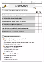 Vorschau - Arbeitsblätter - Konzertmeister Beruf Arbeitsblätter mit Fragen + Lösungen Deutsch DaZ AB - Seite 2