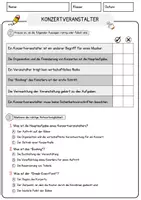 Vorschau - Arbeitsblätter - Konzertveranstalter Beruf Arbeitsblätter mit Fragen + Lösungen Deutsch DaZ AB - Seite 2