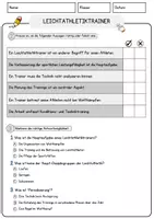 Vorschau - Arbeitsblätter - Leichtathletiktrainer Beruf Arbeitsblätter mit Fragen + Lösungen Deutsch DaZ AB - Seite 2