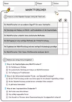 Vorschau - Arbeitsblätter - Marktforscher Beruf Arbeitsblätter mit Fragen + Lösungen Deutsch DaZ AB - Seite 2