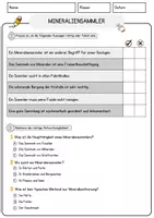 Vorschau - Arbeitsblätter - Mineraliensammler Beruf Arbeitsblätter mit Fragen + Lösungen Deutsch DaZ AB - Seite 2