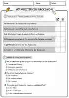 Vorschau - Arbeitsblätter - Mitarbeiter der Bundeswehr Beruf Arbeitsblätter mit Fragen + Lösungen Deutsch DaZ AB - Seite 2