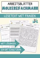 Vorschau - Arbeitsblätter - Berufe: Aufgaben-Komplettpaket mit Leseverständnis und Multiple Choice - Seite 1